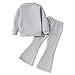 Nivne Tco Toddler Girl Clothes-Unicorn Graphic Print Round Neck Sweatshirt & Flare Pants-Little Girls Outfit Size(7 years)