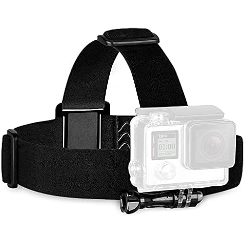 VVHOOY Adjustable Elastic Head Strap Camera Mount with Screw for Gopro Hero 5 Black Hero 4 3 Session AKASO EK7000/APEMAN/SOOCOO/Cymas WIFI 1080P 4K Sport Action Camera Cover