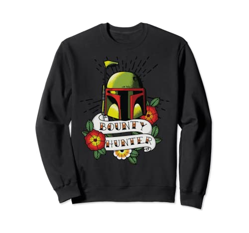 Sweatshirt Star Wars Boba Fett motif tattoo art alternatif imprimé graphique unique