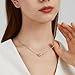 MORIANCE Clear Quartz Necklace for Women 10mm Clear Quartz Stone Pendant Necklace Jewelry Healing Crystal Necklace White Crystal Necklace for Women