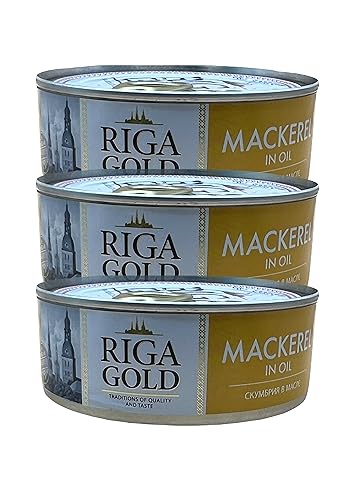 Riga Gold, Atlantic Mackerel in Oil, 8.47 oz