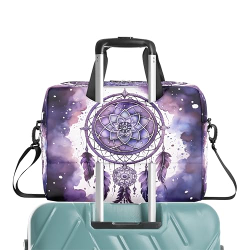 Maletín para laptop 15.6-16 pulgadas morado con pintura atrapasueños miniatura 7