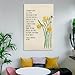 generic Golden Daffodil William Wordsworth Inspirational Literary Quote Poster Canvas Painting Posters And Prints Wall Art Pictures for Living Room Bedroom Decor 08x12inch(20x30cm) Unframe-style