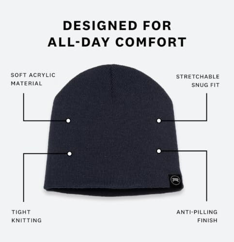 Image of Revony Evony Beanie Cap - Soft Knit Beanie Hat - Warm and Durable