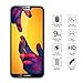 Orzero (3 Pack) Tempered Glass Screen Protector Compatible for Huawei P20 Lite, 2.5D Arc Edges 9 Hardness HD Anti-Scratch Full-Coverage (Lifetime Replacement)