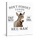 Funny Donkey Farmhouse Bathroom Wall Art - Humor Don't Forget to Wipe Canvas Print Poster - Funny Animal Bathroom Wall Decor Canvas Framed 8x10 Inches