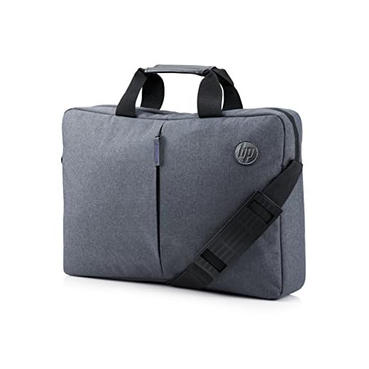 HP Essential Maletín para Portátiles de 15,6" - (Cremallera Superior, Bolsillo Exterior, Correa Ajustable, protección RFID, Bluetooth), Color Gris