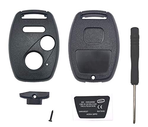 NO Cut Replacement Key Fob Shell Case Fit for Honda