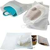 20 x Reise-Schuhbeutel mit Kordelzug, tragbar, staubdicht, Aufbewahrungstasche für Schuhe und Stiefel