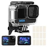 Excelente rendimiento y protección completa: la carcasa protectora está fabricada con materiales de alta calidad con alta transmisión de luz para garantizar una buena captura de fotos y mantener la calidad del video clara y vibrante. Es lo suficientemente resistente como para proteger el objetivo y la pantalla de su cámara de caídas, abolladuras y arañazos.