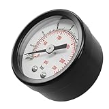 Lumonic I Manometer 0-16bar I 1/8 Zoll I Klasse 2,5 I Anschluss hinten I Durchmesser 40mm I Druckmesser I für Druckluft und Wasser