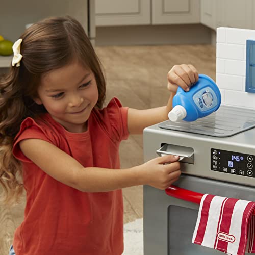 Little Tikes First Dishwasher - Realistic Pretend Play Appliance for Kids - Interactive Toy with 14 Kitchen Accessories For Kids Ages 2+ , Small