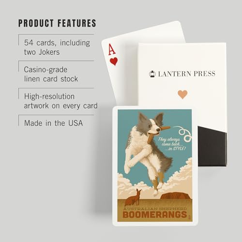 Baraja de Póker Australian Shepherd 52 Cartas miniatura 3