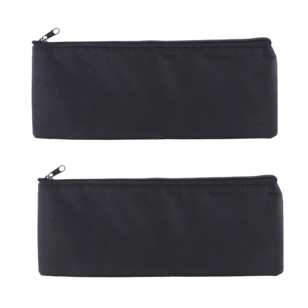 2x Mic Protective Bag Soft Storage Pouch Microphone Zipper Bag Black 31x11cm-picture-10