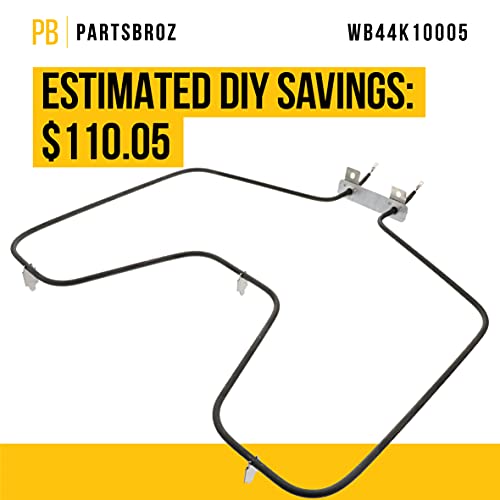Wb44K10005 Bake Element Oven Range Broil Replacement Heating Wb44K10001 Ch44K10005 Ps249238 Ge Hotpoint Kenmore Rb787Wh1Ww Jbs07H2Ww C2S985Set8Ss Jb256Dm2Ww Jbp22Bk4Wh Jbs160Dm3Ww Abs300J1Ww #TOP5