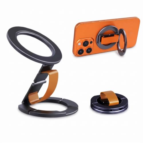 Magnetic Phone Holder for Car, Gym, Train, Desk – N52 Strong Magnet Universal Mount Stand Compatible with iPhone, Samsung, Huawei, Xiaomi – Aluminum A