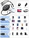 3-in-1 Retractable Multi Charging Cable, 100W Fast Charging USB-C/A to Lightning/USB-C/Micro USB for iPhone 16, 15, 14 Pro Max, Samsung Galaxy, Kindle, Travel Charger for Multiple Devices (Black)