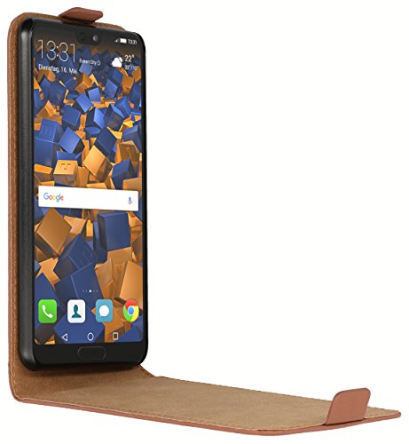 mumbi Flip Case Compatible with Huawei P20 Brown - Image 2