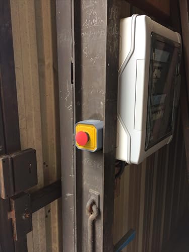 Bouton d'arrêt d'urgence Legrand étiquette multilingue 4 langues - 4