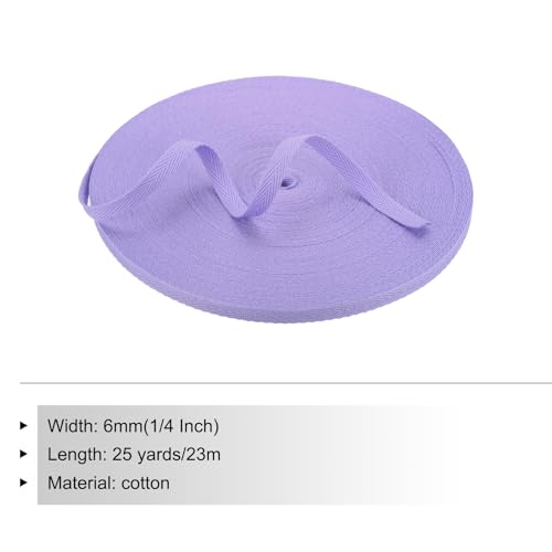 Tissu à chevrons ruban de coton sergé haut de gamme couleur violet clair - 2