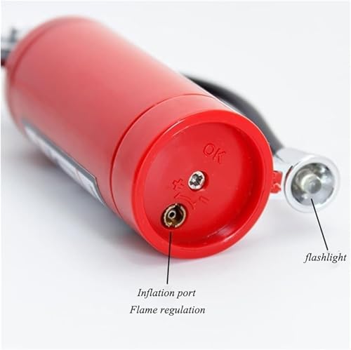 Encendedor Mini Metal Forma Extintor Butano LED miniatura 5