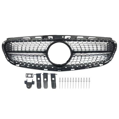 Grilles avant pour Benz W212 Classe E 2014-2016 style diamant pour pare-chocs