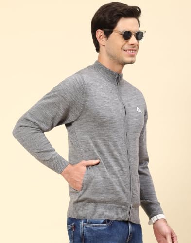 Image of Monte Carlo Men Regular Fit Full Sleeve Solid T Neck Winter Pullover (Pack of 1)