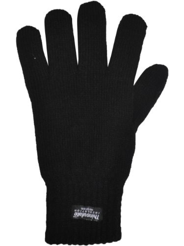 2COZEE - Guantes - para hombre Negro gris oscuro Medium/Large