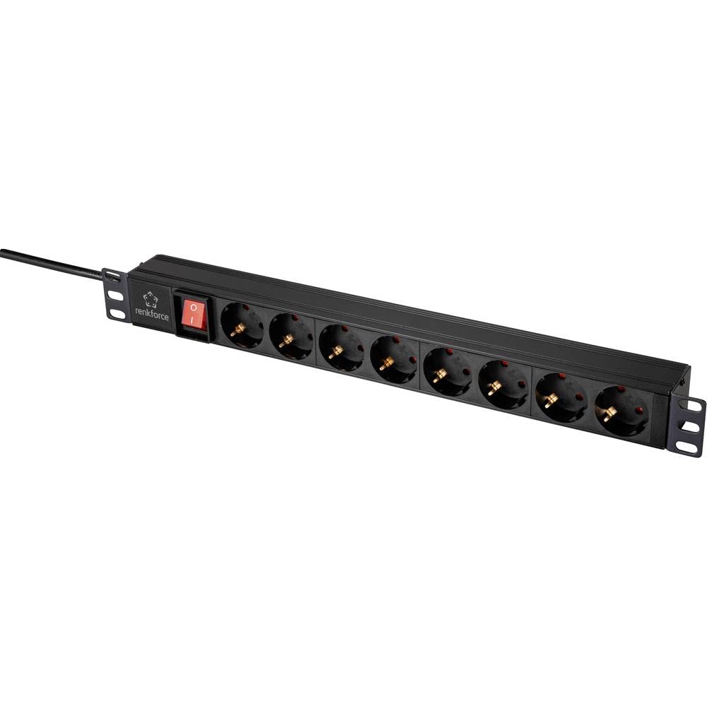 Listwa zasilająca do szafy sieciowego Renkforce RF-4604248 Moc: 4000 W N/A