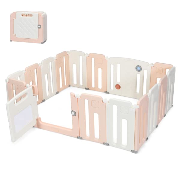 Maxmass Baby Playpen 14 16 Panels Folding Toddler Play Yard
