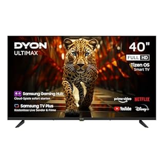 DYON ULTIMAX 40F-TI - 40 Zoll (100 cm) Full-HD Smart TV mit Samsung Tizen OS, Triple Tuner (DVB-C/-S2/-T2), Samsung Smart & Gaming Hub, Prime Video, Netflix, Disney+ [2025]