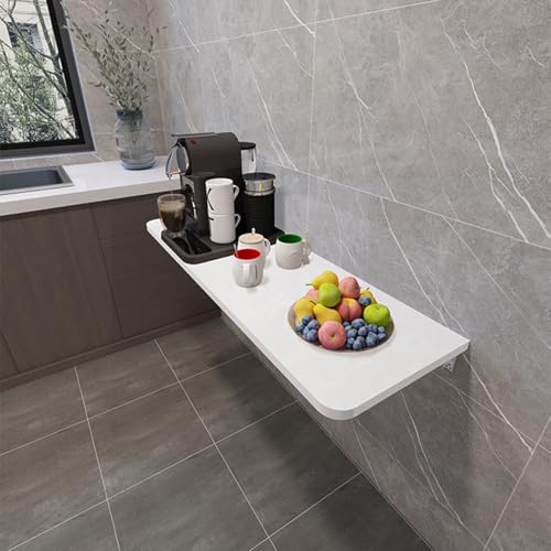 Table pliante murale pour cuisine et bar de bricolage compact - 4