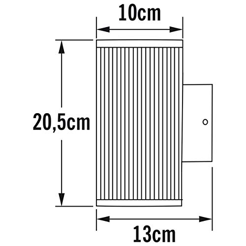 Konstsmide Essenziale Lampada A Muro Da Esterno New Siracusa - 4