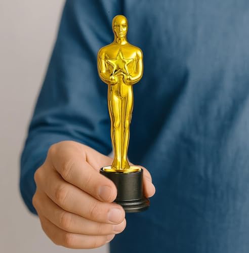 GiftExpress 12-Pack 6" Gold Award Trophy, Award Statues, Statues Trophies for Award Ceremony, Appreciation Gift (Pack of 12)