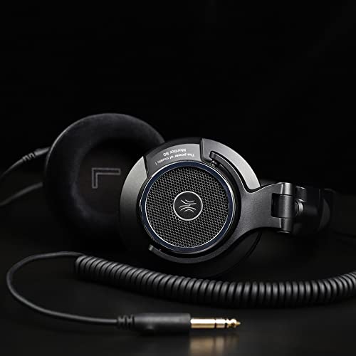 Image of OneOdio Monitor 80 Open Back Headphones- Studio Headphones for Mixing Mastering Editing, Wired Over Ear for Professional Studio Applications, 250 Ohm, Velour Earmuffs, Sound Isolation