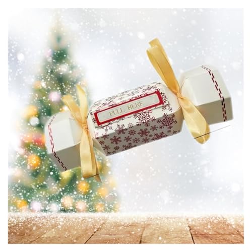 8PCS Christmas Surprise Money Pull Pouch- Hexagon, DIY Christmas Kit for Cash Gift, Party Gifts Money Box for Cash Pull