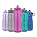Pogo Tritan Water Bottle with Soft Straw, Fuchsia, 32 Oz.