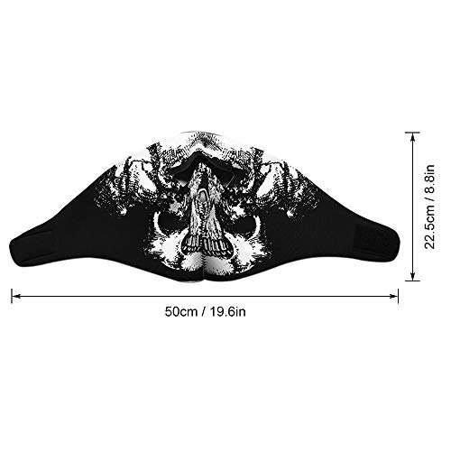 Andoer Máscara facial para ciclismo ao ar livre meia máscara facial respirável abafador para a boca