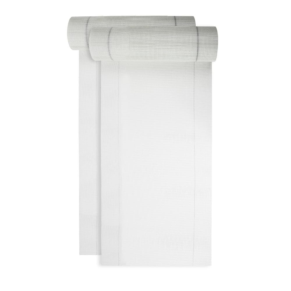 537 ALFA - Treillis en fibre de verre renforcé, 2 pièces, jaune, 500mm x 50m, 165 g/m², maille 4 x 4 mm pour enduit façade, pour éviter toutes fissures