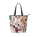 Canvas Tote Bag Katze Beißspielzeug Wiederverwendbare Schultertasche Frauen Hand Tote Einkaufstasche für Einkaufen Täglich Arbeit Schule Reisen