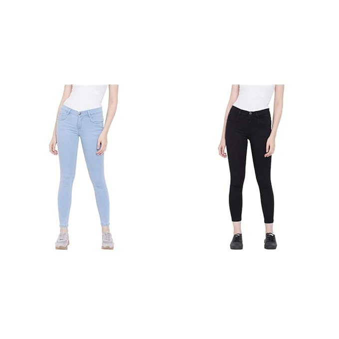 Women's Slim (Jean_PLN_ICE_Sky Blue_40) Women's Slim (Jean_PLN_BLK_Black_40)