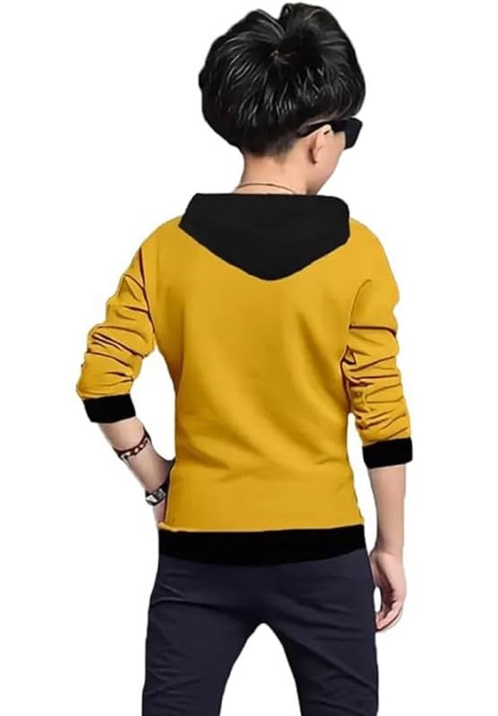 Image of Kids Boys & Girls Cotton Hooded Neck Full Sleeves Printed T-Shirt|Trendy Adventure Edition T Shirts for Kids