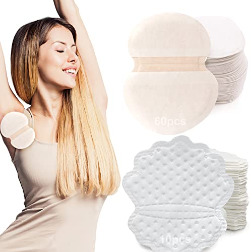 Protector de Axilas para el Sudor Sobaqueras Sudor Almohadillas Axilas 70pcs Desechables de Axilas Antitranspirante Pads Ajuste Perfecto Absorbe la Transpiración Invisible Cómodo para Hombres Mujeres