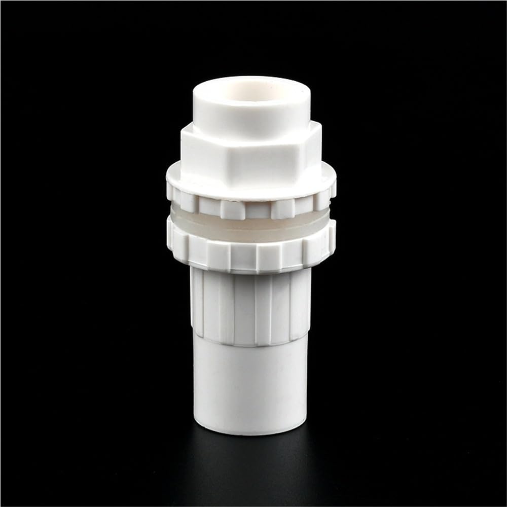 Pipe Drainage Joint 1pc White PVC 90 Degree Elbow/Straight Drainage Connectors, Garden Irrigation Fish Tank Overflow Joints(Orange,32mm)