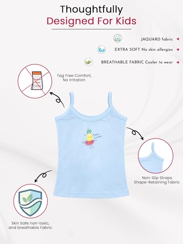 Image of BODYCARE Unisex Baby Vest Sleeveless Cotton Baniyan | Kid's Sando Baniyan, Kids Vest | Soft & Breathable Baby Jabla |Toddler Innerwear for Boys & Girls, Cute Prints | Multicolor| Pack of 3