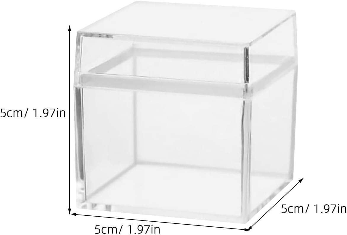 Healvian 12pcs Square Ps Storage Box with Lid for Candy and Jewelry Display image 2