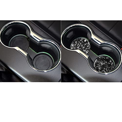 Adhesivo Portavasos Interior Fibra Carbono Forjado Negro miniatura 5