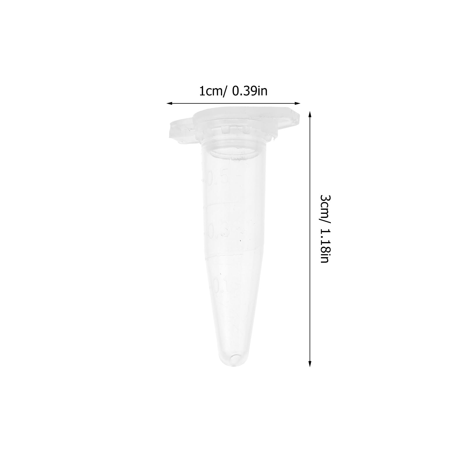 OUNONA Zentrifugenröhrchen 0.2 Ml Kunststoff Mit Schnappdeckel Für Laborproben Präzise Mikrozentrifugation Mini Reagenzgläser 1000 Stück