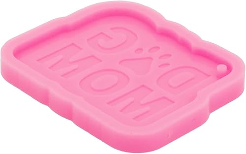 Miniatura 3 de Molde de resina de silicona rectangular irregular con llavero de resina para hacer joyas y colgantes regalo ideal para hacer collares manualidades