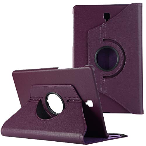 HereMore Samsung Galaxy Tab A 10.5 Inch Case SM-T590/T595-360 Degree Rotating Case Stand Cover with Auto Sleep/Wake Function for Samsung Galaxy Tab A 10.5" Tablet, Purple